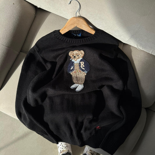 Polo ayıcıklı siyah (PREMİUM KALİTE)