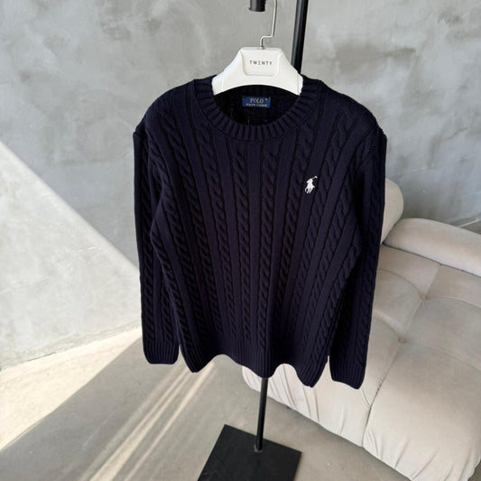 Bisiklet yaka lacivert (PREMIUM KALİTE)